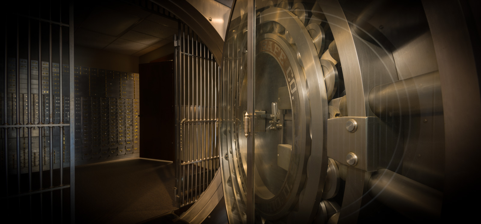 Citizens State Bank large vault door in Gridley, KS